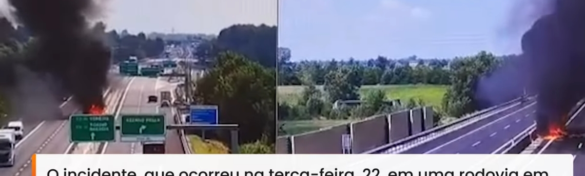 Avião cai em estrada movimentada na Itália; vítimas morreram na hora